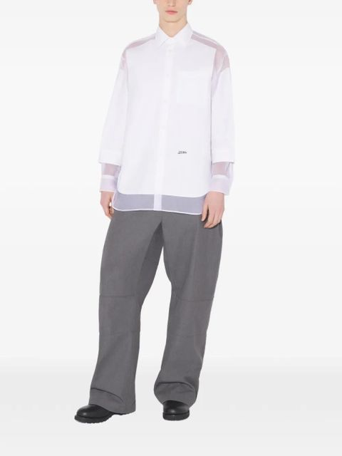 Jean Paul Gaultier buttoned petit grand shirt - White