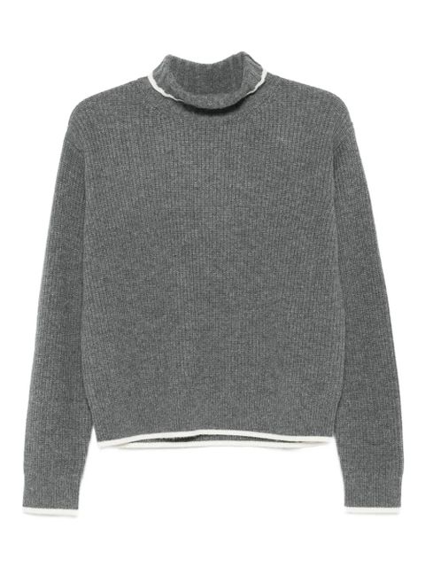 SANDRO high-neck sweater - Grey - zdjęcie produktu nr 1