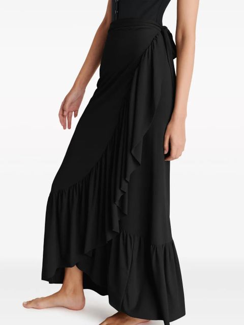 ERES Julia ruffled wrap skirt - Black
