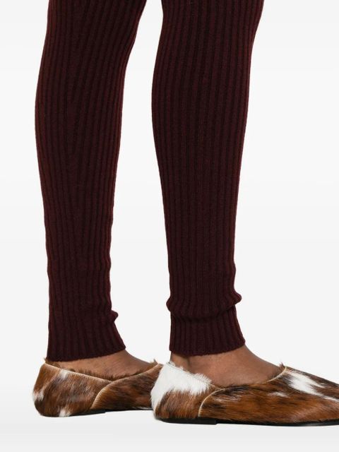 Max Mara ribbed leggings - Red