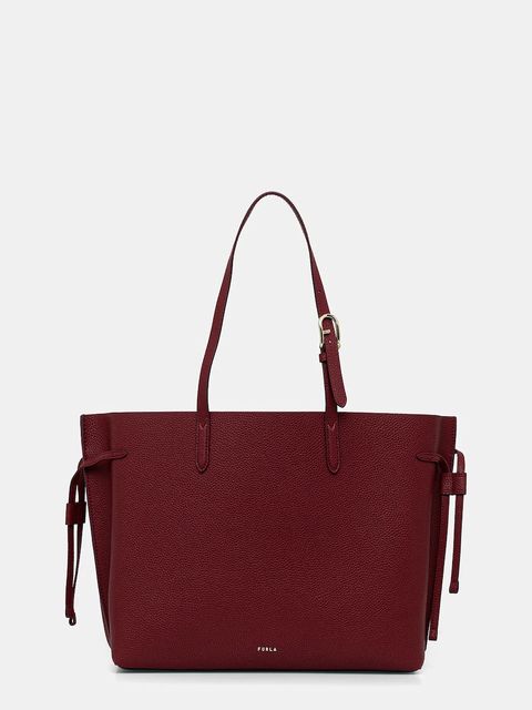 Furla torebka skórzana kolor bordowy WB02001 BX4329 4617S - zdjęcie produktu nr 1