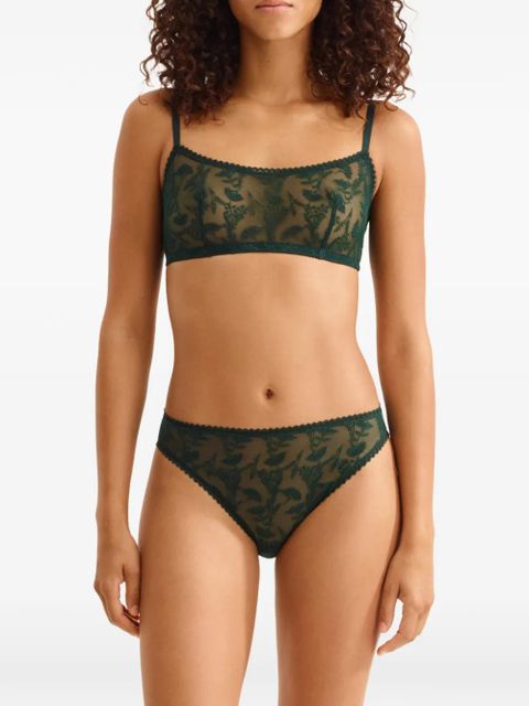 ERES floral-print bra - Green