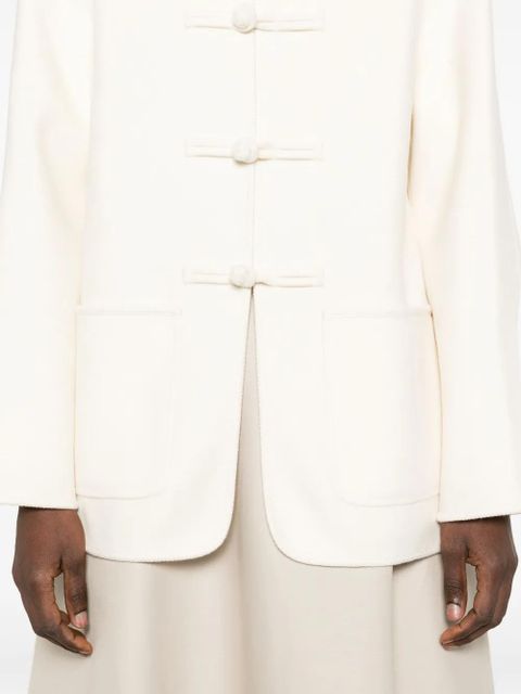 Róhe braid-trim jacket - Neutrals