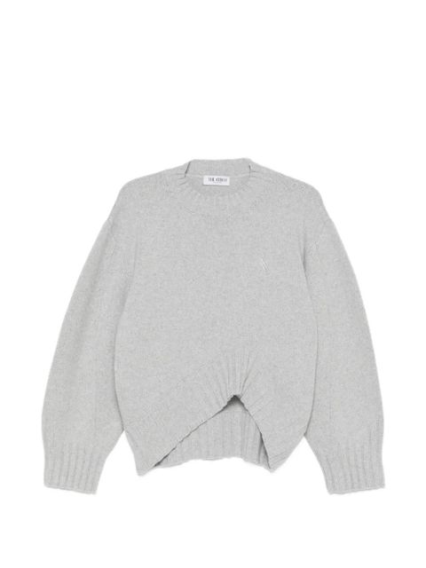 The Attico asymmetric-hem sweater - Grey - zdjęcie produktu nr 1