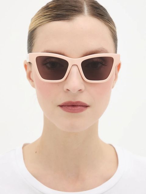 Gucci okulary przeciwsłoneczne damskie kolor różowy GG1982S