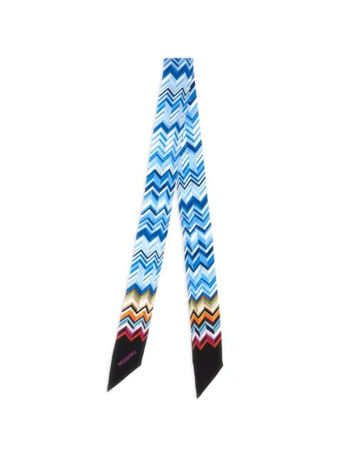 Missoni silk foulard - Blue - zdjęcie produktu nr 1