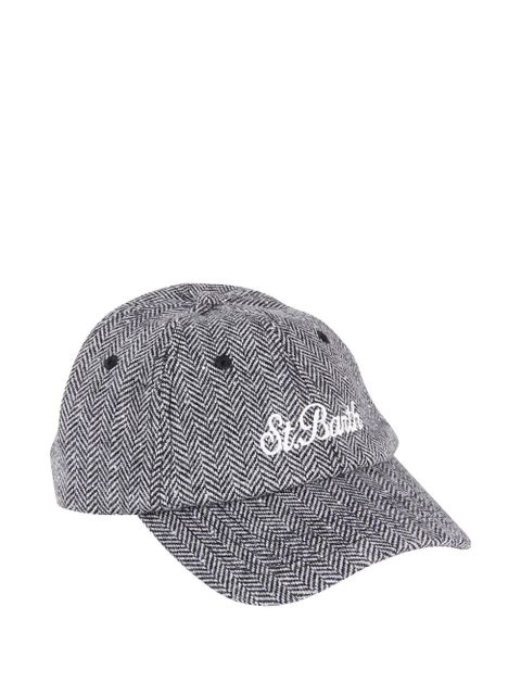 MC2 Saint Barth herringbone-pattern baseball cap - Grey