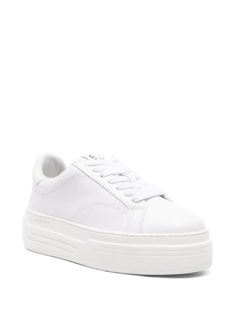 Lanvin DDB0 leather flatform sneakers - White - zdjęcie produktu nr 2