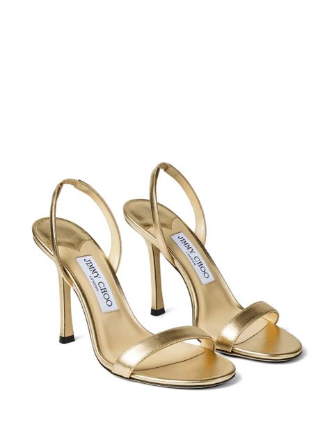 Jimmy Choo Jenn 100 strap sandals - Gold - zdjęcie produktu nr 2