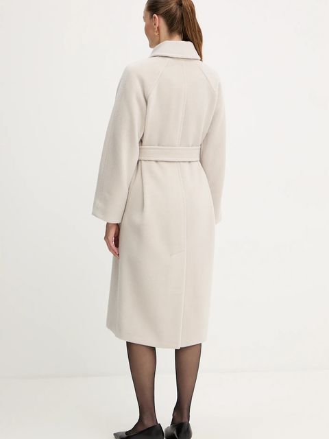 Marella płaszcz wełniany kolor beżowy 2523016142200