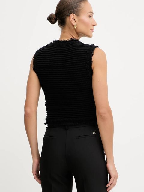 Guess kamizelka MALINA kolor czarny jednorzędowa W5YR58 Z0201 - zdjęcie produktu nr 2