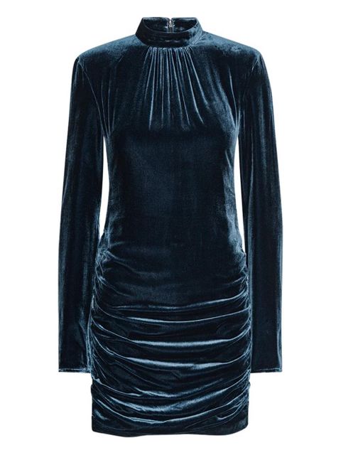 ROTATE BIRGER CHRISTENSEN velvet mini dress - Blue - zdjęcie produktu nr 1