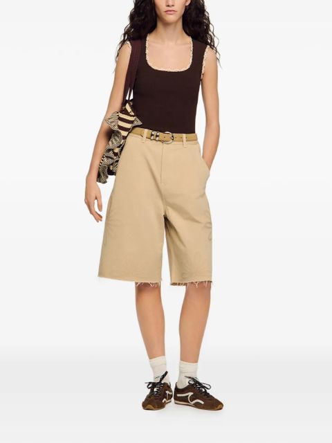 SANDRO lace-trim top - Brown - zdjęcie produktu nr 2