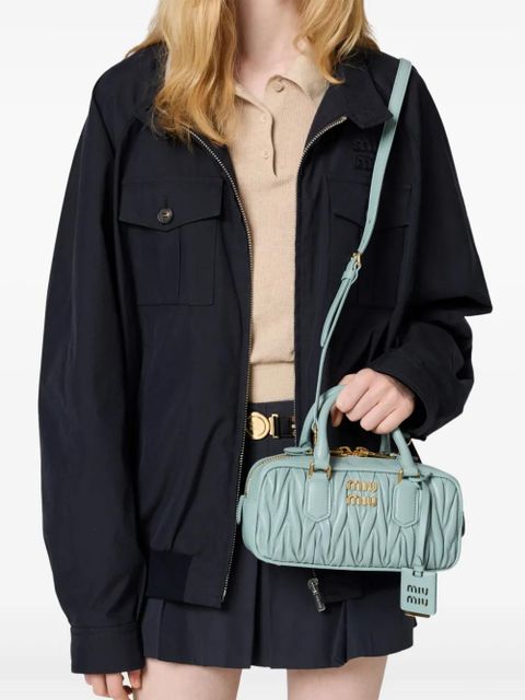 Miu Miu Arcadie matelassé tote bag - Green - zdjęcie produktu nr 2