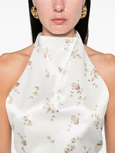 Magda Butrym floral-print blouse - Neutrals