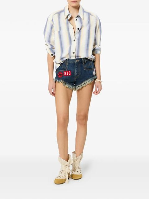 ISABEL MARANT Mahvane striped shirt - Neutrals - zdjęcie produktu nr 2