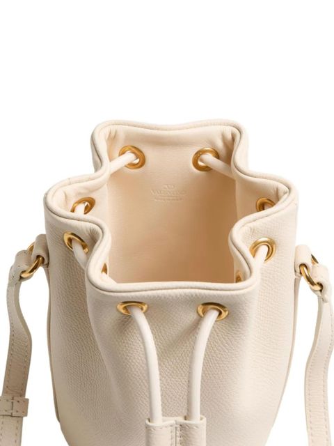 Valentino Garavani mini VLogo Signature bucket bag - Neutrals