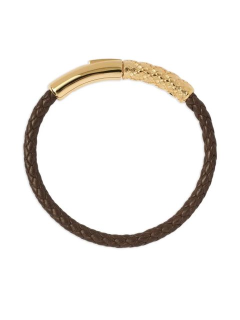 Burberry Check leather bracelet - Brown