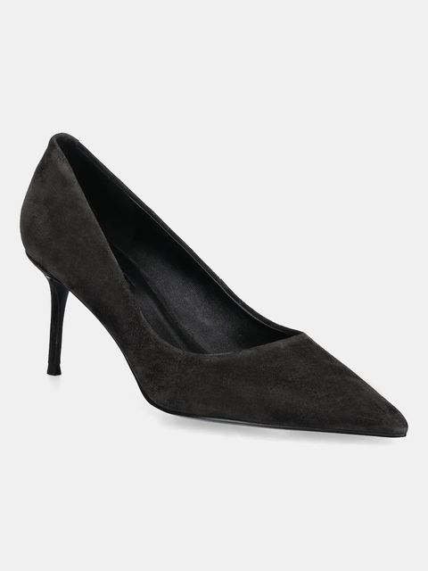 Answear.LAB szpilki zamszowe kolor brązowy