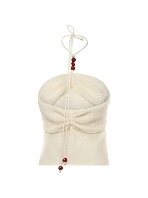 Magda Butrym halterneck top - Neutrals - zdjęcie produktu nr 2