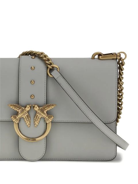 PINKO One Simply Love studded chain shoulder bag - Grey