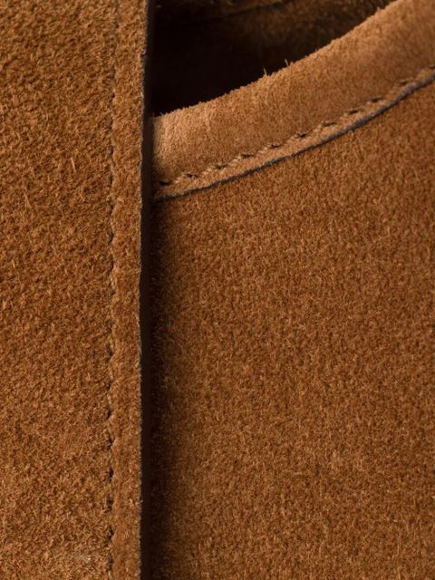 Prada small suede tote bag - Brown