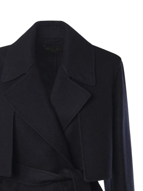 Loro Piana belted coat - Blue