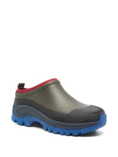 Barbour x Paul Smith lug-sole clogs - Green