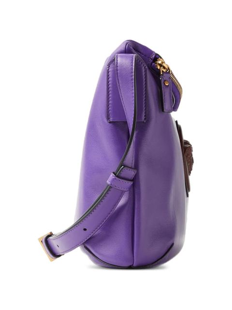 Versace Lou nappa shoulder bag - Purple