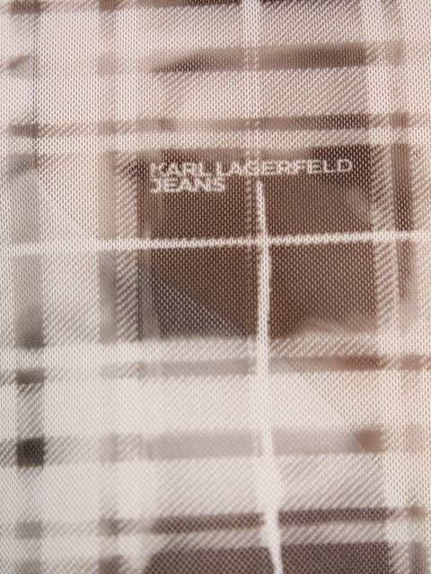 Karl Lagerfeld Jeans koszula damska kolor szary regular z kołnierzykiem klasycznym B1W11033