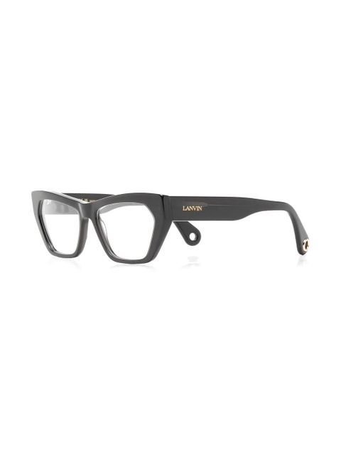 Lanvin LNV2627 Modified Rectangle Eyeglasses - Black