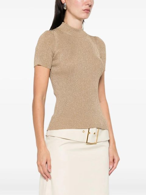 Max Mara Spezie ribbed short-sleeve top - Neutrals