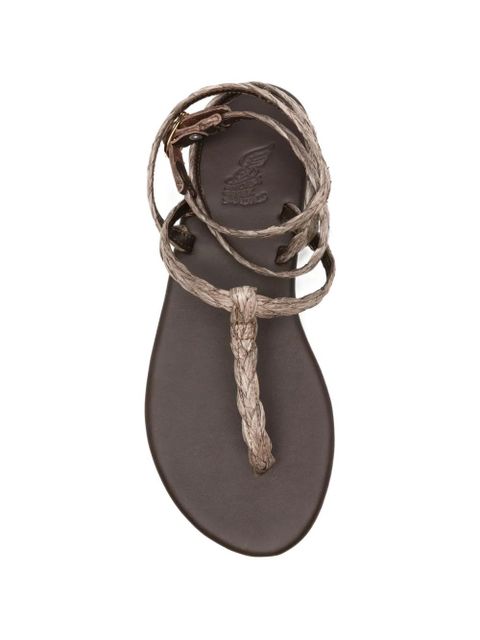 Ancient Greek Sandals Kalamida braided sandals - Neutrals