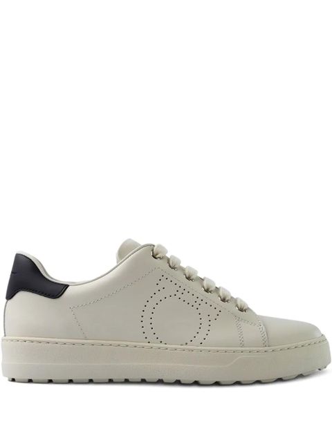 Ferragamo Perforated Heel Sneaker - White - zdjęcie produktu nr 1