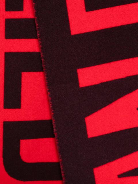 Jean Paul Gaultier logo-print scarf - Red - zdjęcie produktu nr 2