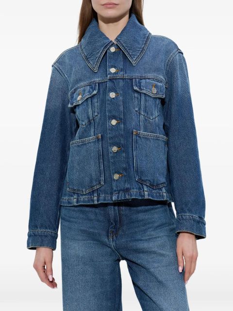 GANNI pocket denim jacket - Blue