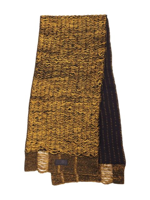 MM6 Maison Margiela textured knit scarf - Yellow - zdjęcie produktu nr 1