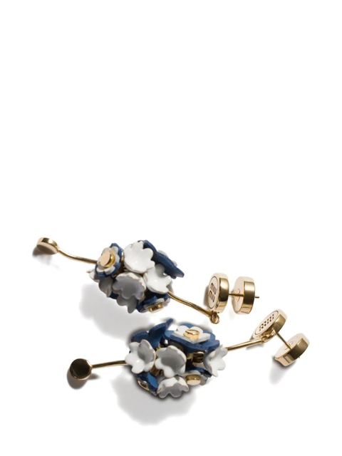 Miu Miu metal and leather earrings - Gold - zdjęcie produktu nr 2