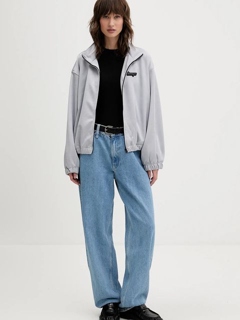 Hugo Blue bluza damska kolor szary wzorzysta 50546947