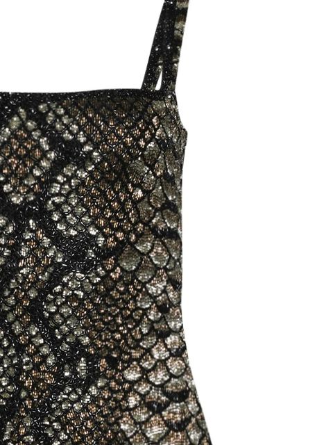 Clio Peppiatt Medusa pattern mini dress - Black - zdjęcie produktu nr 2