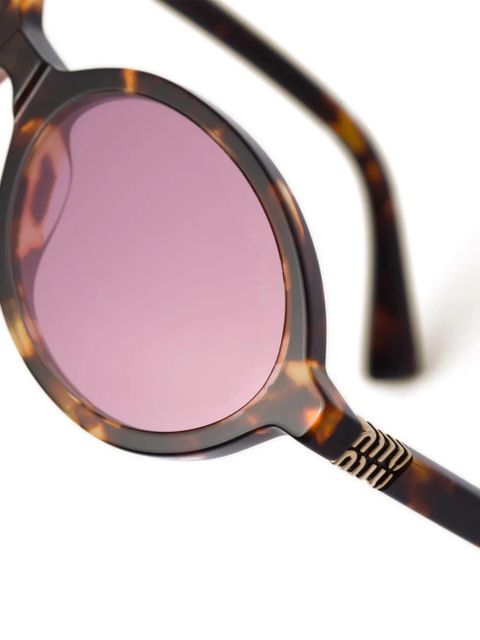 Miu Miu Eyewear Regard tortoiseshell-effect sunglasses - Brown