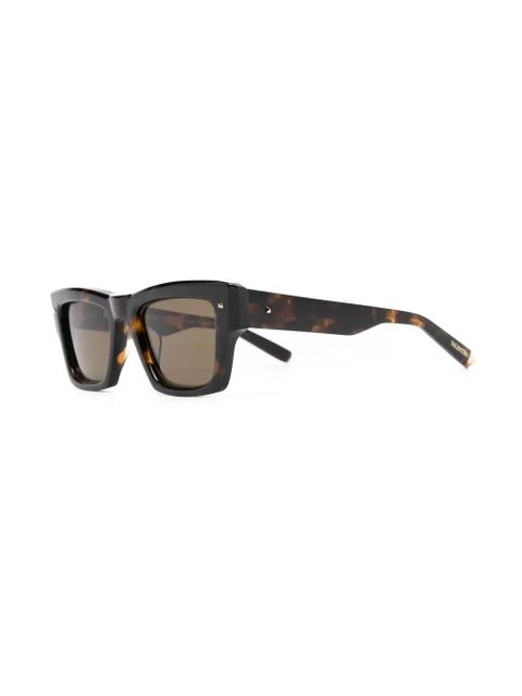 VALENTINO GARAVANI EYEWEAR Rockstud square-frame sunglasses - Brown