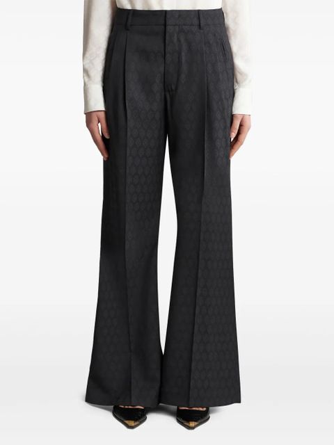 ETRO patterned-jacquard wool trousers - Black - zdjęcie produktu nr 2