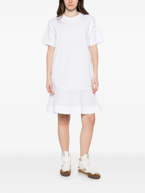 Moncler ruffled-hem mini dress - White - zdjęcie produktu nr 2