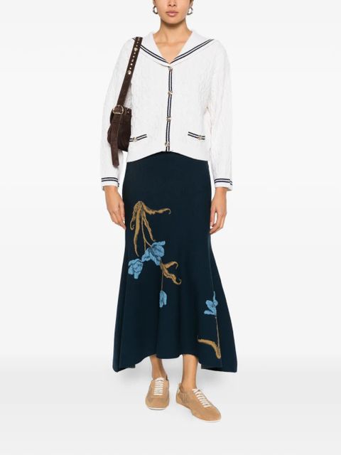 Maje striped button cardigan - White - zdjęcie produktu nr 2