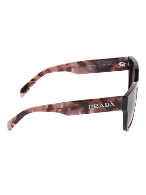 Prada Eyewear logo cat-eye sunglasses - Black