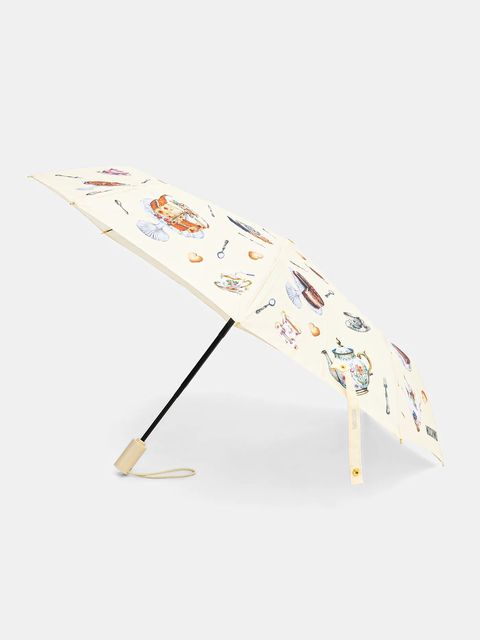 Moschino parasol kolor żółty 8953