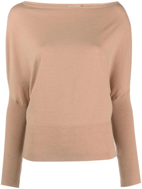 Simkhai off-shoulder wool-blend jumper - Brown - zdjęcie produktu nr 1