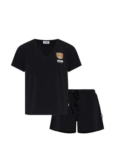 Moschino two-piece pajamas logo set - Black - zdjęcie produktu nr 1