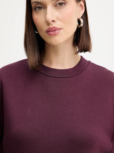 Patrizia Pepe bluza bawełniana damska kolor bordowy z aplikacją 2M4494 J079